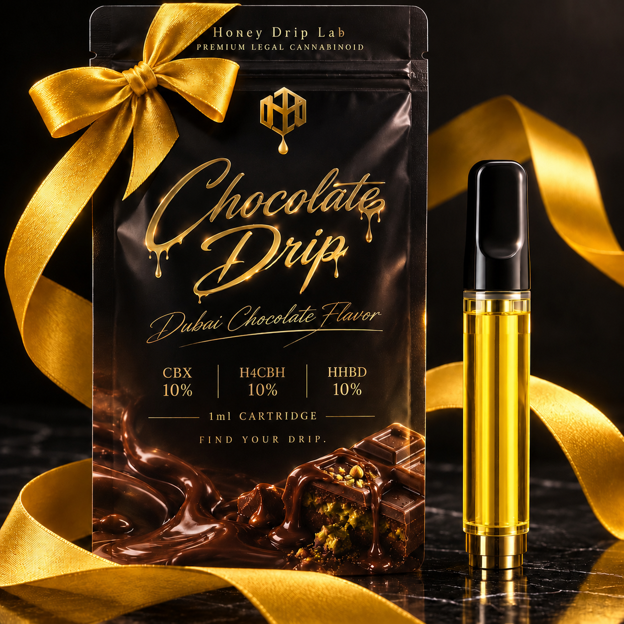 CHOCOLATE DRIP -dubai chocolate flavor- | CBX10%,H4CBH10%,HHBD10%