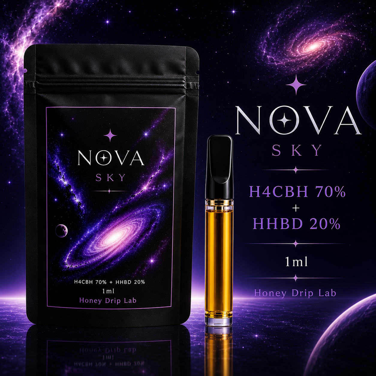 NOVA SKY｜H4CBH 70% + HHBD 20%｜0.5ml , 1ml